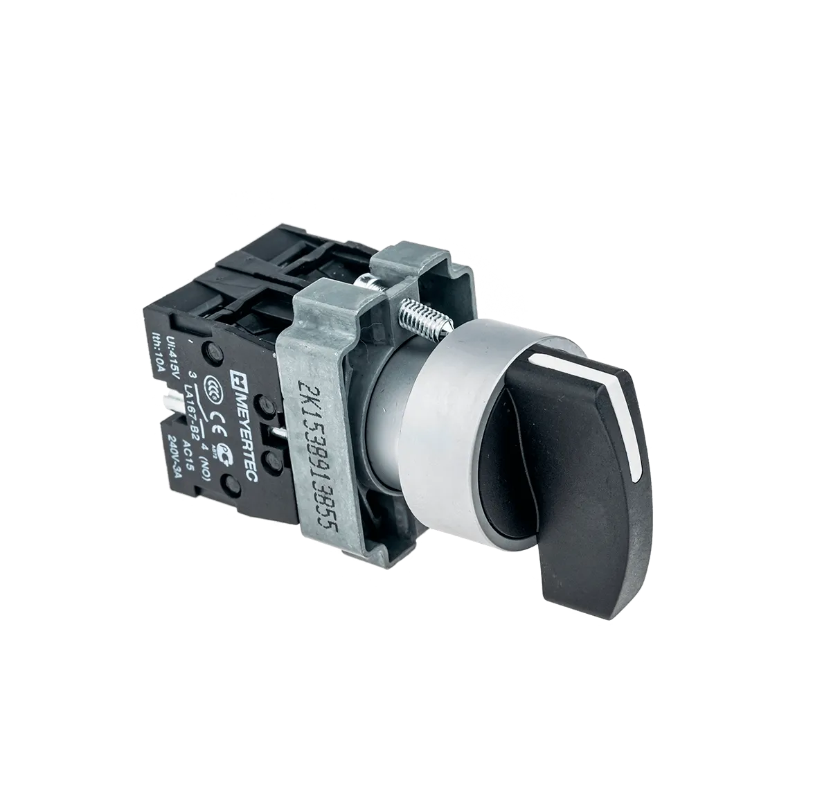 Переключатель длинная ручка, 3 положения, 2NO, с фиксацией